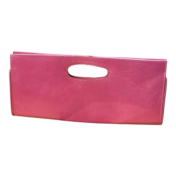 Unbranded Clutch Pink Leather - Picture 1 of 11